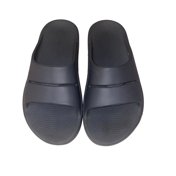 OOFOS OOahh Recovery Slide Sandals Gray M8 W10 EU41 Comfort Orthopedic - Picture 1 of 8